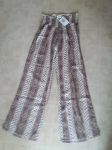 Pantalone vintage Oneil Paisley elastico in vita taglia M - Foto 1 di 3