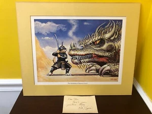 Impresión artística mate vintage de Mark Rogers Las aventuras del gato samurai #1 con nota - Imagen 1 de 5