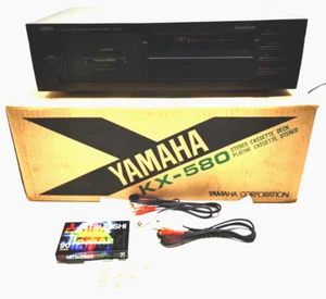 YAMAHA KX-580 Cassette Deck EN CAJA * Reparado 1 año de garantía * - Imagen 1 de 13