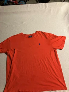 Polo Ralph Lauren Hemd Erwachsene L Orange Kurzarm Rundhals Herren - Bild 1 von 3