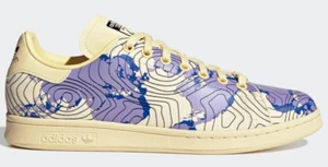 Zapatos Adidas Originales Para Hombre Stan Smith Weatherman. Amarillo fácil, púrpura. GW0583 - Imagen 1 de 8
