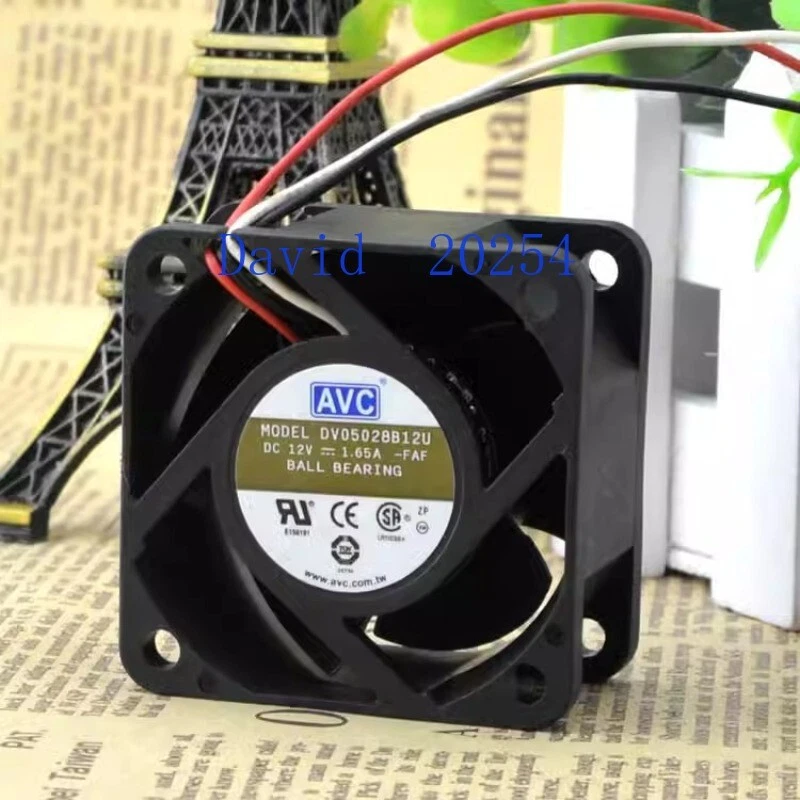 AVC Qihong 5cm 5028 Double ball cooling fan 12V 1.65A DV05028B12U - Image 1 of 4