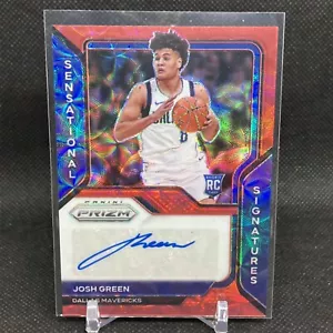 Josh Green 2020-21 Panini Prizm Choice Sensational Signatures Red Scope RC Auto - Picture 1 of 2