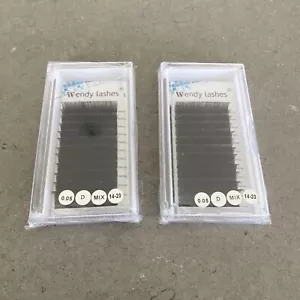 2 Pk Wendy Lashes Eyelashes Extensions 0.05 D Mix 14-20 | New READ DESC - Picture 1 of 4