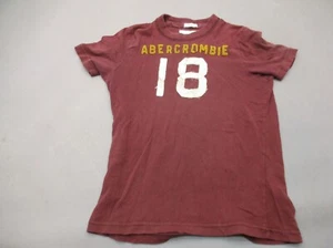 Abercrombie Size M Boys 100% Cotton Crew Neck Short Sleeve Athletic T-Shirt 732 - Picture 1 of 6