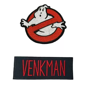 ERWACHSENE Aufbügeln maßgeschneiderter Ghostbusters Namensschild 3,5" Aufnäher - ""VEKMAN"" & keine Geister - Bild 1 von 12