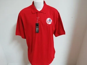 New M-5XL Red Mlb Men's Cotton Blend #85J Polo Shirt - Picture 1 of 32