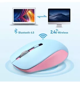 Lot 10 Wireless Mouse, 2.4G Noiseless Mouse with USB Receiver - Picture 1 of 6