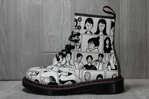 Dr. Martens 1460 Fuyuki Kanai For Pride Leather Combat Boots Mens US9 EU42 UK8 - Picture 1 of 6