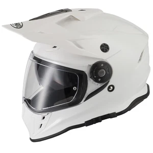 Vcan V331 Motorcycle Helmet Gloss White - Imagen 1 de 6