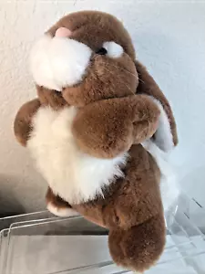 10 Zoll Dakin Fun Farm Hase Kaninchen Plüsch flauschig Baumwollschwanz Kuscheltier Spielzeug 1985 - Bild 1 von 8