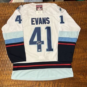 Maglia Ryker Evans firmata Seattle Kraken JSA Coa autografata - Foto 1 di 6