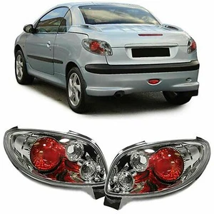 FARI POSTERIORI CHIARO PER PEUGEOT 206 CC CABRIO 00-07 FANALI NUOVI - Imagen 1 de 2