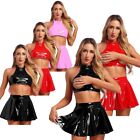 Women's Sexy 2 Piece Lingerie Sets Sleeveless Bra Top with Mini Skirts Clubwear