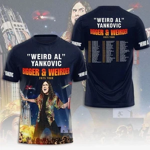 Camiseta unisex "Weird Al" Yankovic Bigger & Weirder 2025 Tour 3D - Imagen 1 de 4