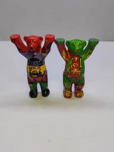Buddy Bear Berlin Andenken RARE Hand Painted From Germany Hard To Find Bear - Picture 1 of 8