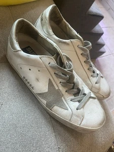 Authentic Golden Goose Italy White Sneakers Womens Shoes Sz 35 Euro USA 5 - Picture 1 of 18