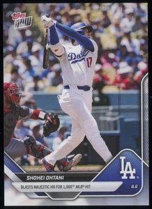 SHOHEI OHTANI 2025 Topps Now MLB Card #527 - 1,000th MLB Hit - Picture 1 of 3