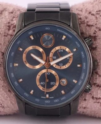 Reloj Pulsera Casual MOVADO Cuarzo Cronógrafo Azul ''Fecha'' Hombre "Keep Good Time" Foto 1 de 4