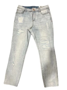 INC Damen Mid Rise Distressed Skinny Jeans hellindigo 8/29 Neu mit Etikett - Bild 1 von 14