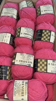 Spinnerin Versátil Feito na França Lote de 21 Novelos 40 Gramas Rosa 1847 NOVO - Imagem 1 de 4