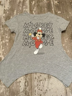 Camiseta asimétrica Mickey Mouse de la banda de marcha de los parques de Disney niñas mediana Foto 1 de 4