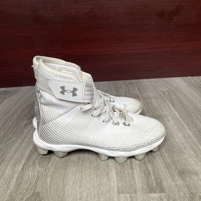 Under Armour Blur Smoke Football Cleats Boots White Kids Size 2Y - Image 1 of 4