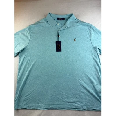 Polo Ralph Lauren Para Hombres 2XB Azul Aqua Brezo Calce Clásico Polo Nuevo con Etiquetas Foto 1 de 4