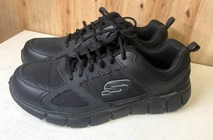 Zapatos de trabajo Skechers para hombre TALLA 12 Telphin Sanphet 77152 NEGRO (W) - Imagen 1 de 4