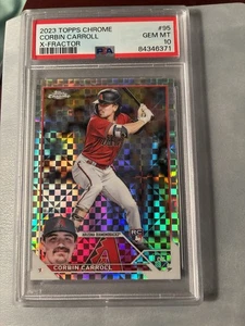 Corbin Carroll 2023 Topps Chrome #95 Rookie X-Fractor PSA 10 GEM - Picture 1 of 2
