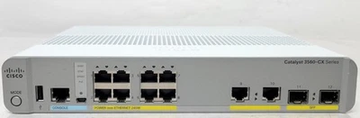 Cisco Catalyst 3560-CX Series 8 Port Gigabit Switch PoE+ 240W WS-C3560CX-8PC-S - Image 1 of 4