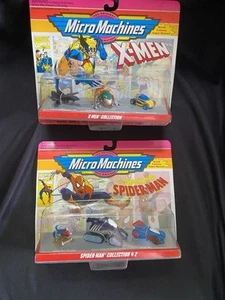 Micro Machines Pair Marvel Galoob Sealed Spider-Man & X-Men  Unopened New - Picture 1 of 5