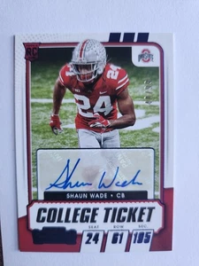 2021 Panini Contenders Draft Picks Shaun Wade #153 Auto - Picture 1 of 2