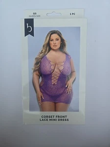 Baci Corset Front Lace Mini Dress Queen Size 14-18 - Picture 1 of 2