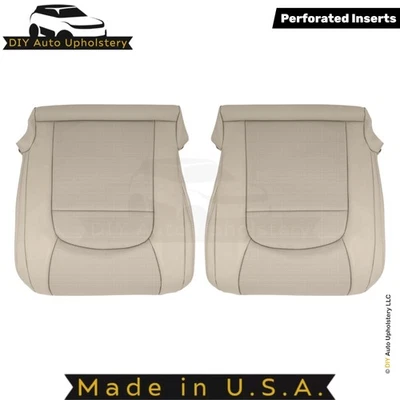 Cubiertas de asiento delanteras inferiores arena para Toyota Land Cruiser 2008-2021 de cuero sintético perfecto Foto 1 de 4