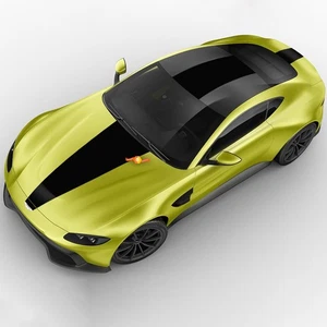 Full Body F1 Stripe Hood Roof Trunk Vinyl Decals for Aston Martin V8 Vantage - Bild 1 von 2