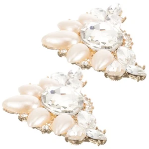 1 Paar Schuhclips Hochzeit High Heel Strass Clips Braut Deko Schuhclip - Bild 1 von 12