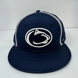 Penn State Nittany Lions Nike True Dri-Fit Snapback Hat Gray Navy Blue Cap NEW - Picture 1 of 7