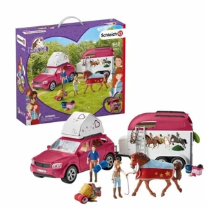 Schleich Horse Club Adventure with Car and Horse Trailer Figure Set SC42535 - Picture 1 of 5