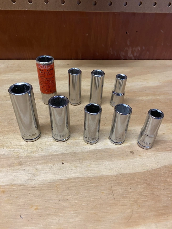 9-Piece Mixed Deep Well Socket Set - Image 1 of 1