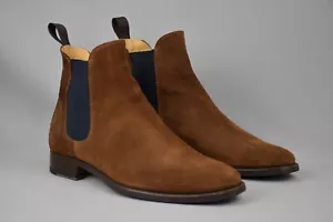 Scarosso Giacomo Tobacco Brown Suede Chelsea Herren Stiefel US 9,5 UK 8,5 EU 42,5 - Bild 1 von 11