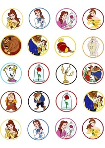 20 Beauty And The Beast   Stickers - Picture 1 of 2