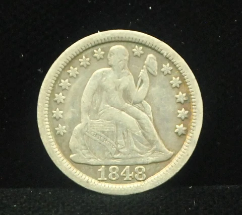 1848 Seated Liberty Dime #EB11013 Cover