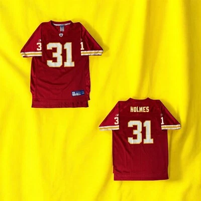 Reebok NFL Priest Holmes #31 Kansas City Chiefs Red Football Jersey Sz YOUTH XL — 第 1/4 张图片