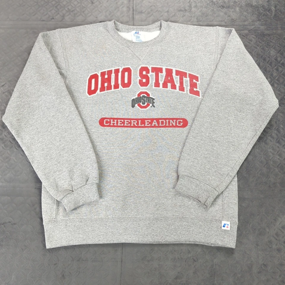 Ohio State Buckeyes Cheerleading Sweatshirt Russell Long Sleeve Girls Youth XL - Image 1 of 4