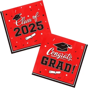 Graduation Party Disposable Napkins Paper Napkins for College High School Gradua - Picture 1 of 12
