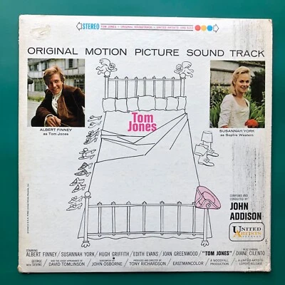 John Addison TOM JONES Film Soundtrack OST LP Albert Finney Susannah York STEREO - Image 1 of 4
