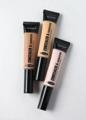 Santee 2 in 1 Concealer & Foundation, Complete Coverage - CHOOSE SHADE - New - Image 1 of 4