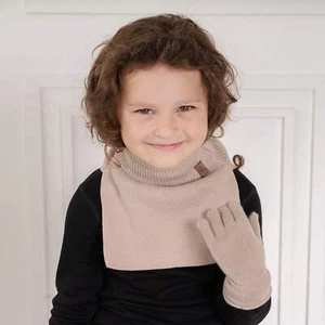 Kids' Knit Dickie & Gloves Cotton 2-Piece - Picture 1 of 10