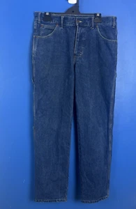Dickies Jeans Blue Extra Heavy Carpenter Denim Bottoms size 32 - Picture 1 of 11